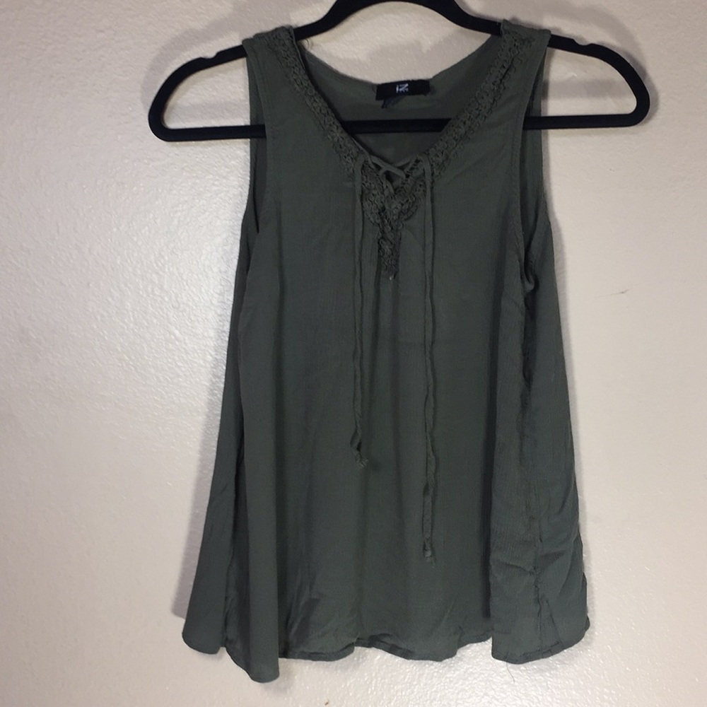Green tank top